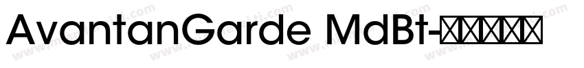 AvantanGarde MdBt字体转换